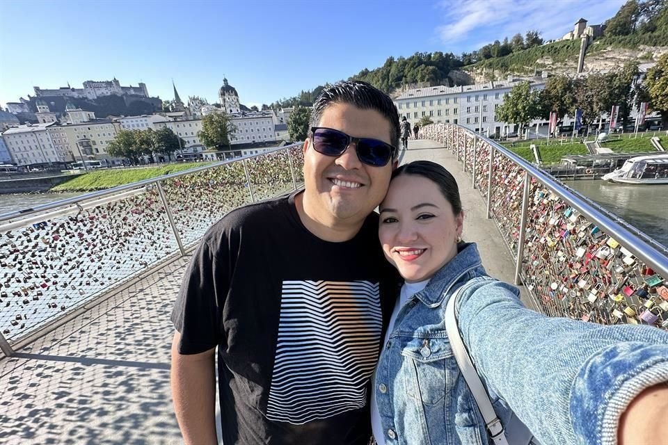 Héctor Enrique Cedillo Huerta y Karla Belén Treviño García, en Salzburgo, Austria