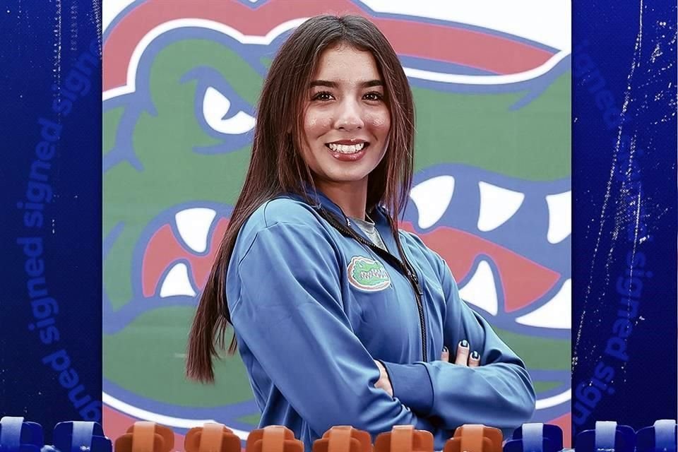 Los Gators de la Universidad de Florida confirmaron la llegada de la regia María Fernanda García Sixtos.