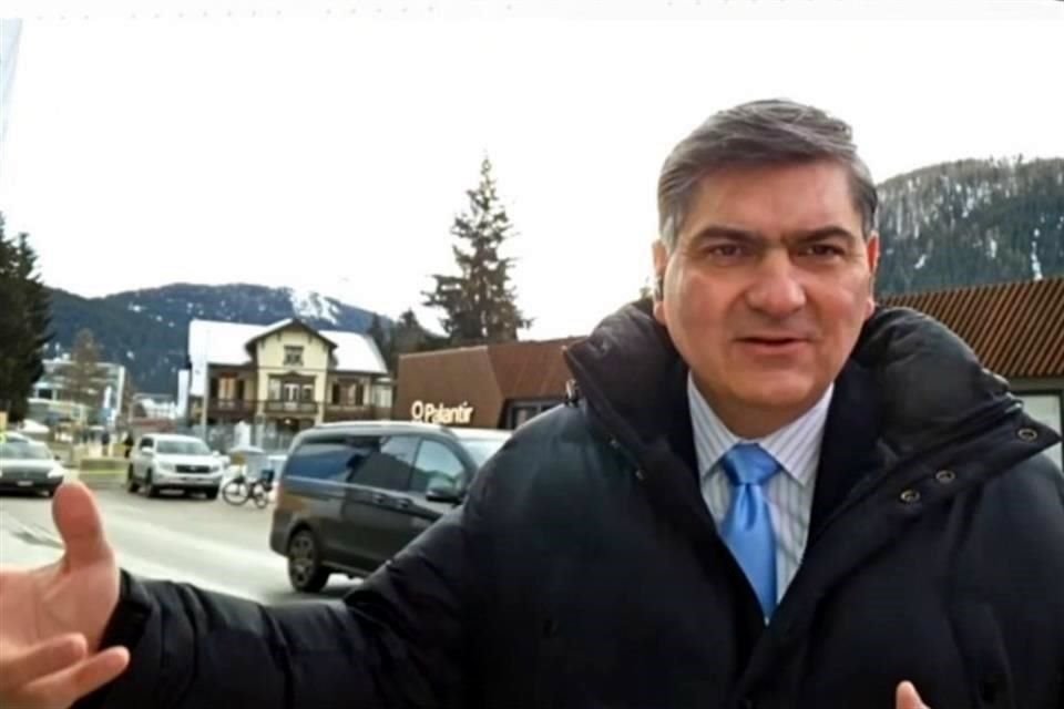 David Garza Salazar, presidente ejecutivo del Tec de Monterrey, participó en un enlace en vivo desde Davos.