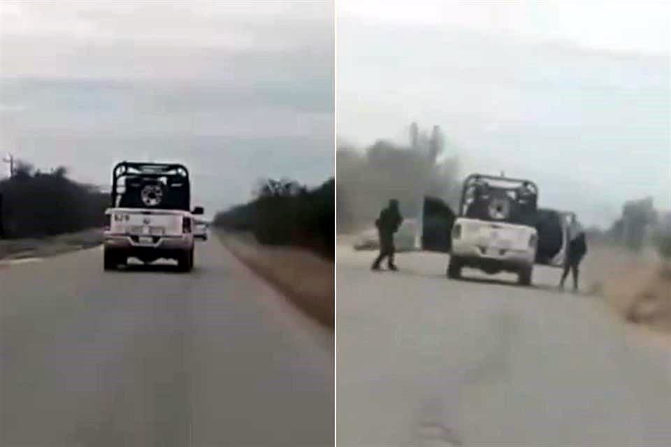 Pengejaran dan penembakan terjadi siang tadi di State Highway 34, di Padilla, Tamaulipas.