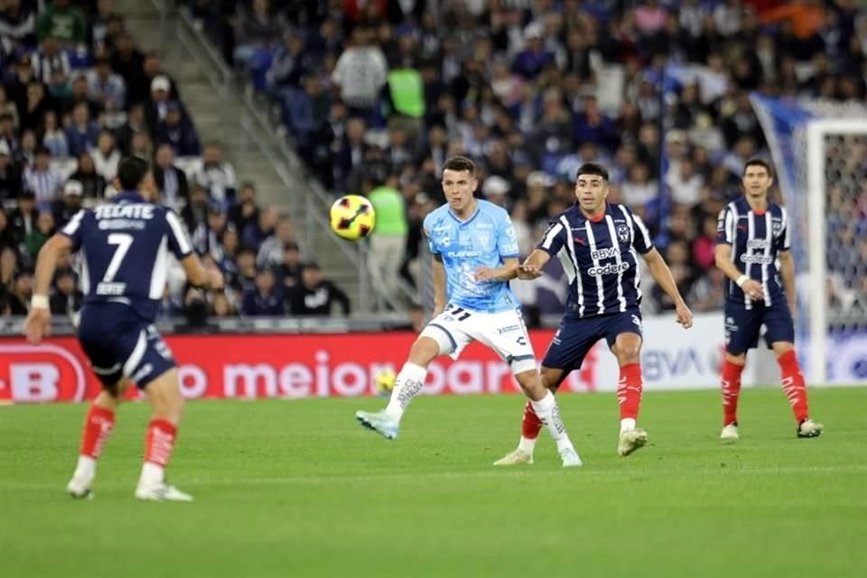 Fue un primer tiempo dinámico, con más peligro por parte de Rayados.