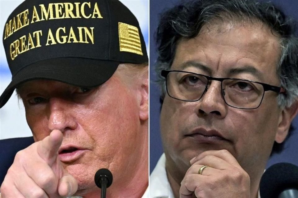 El Presidente de EU, Donald Trump, y el Mandatario de Colombia, Gustavo Petro, se enfrascaron este domingo en una disputa sobre migración.