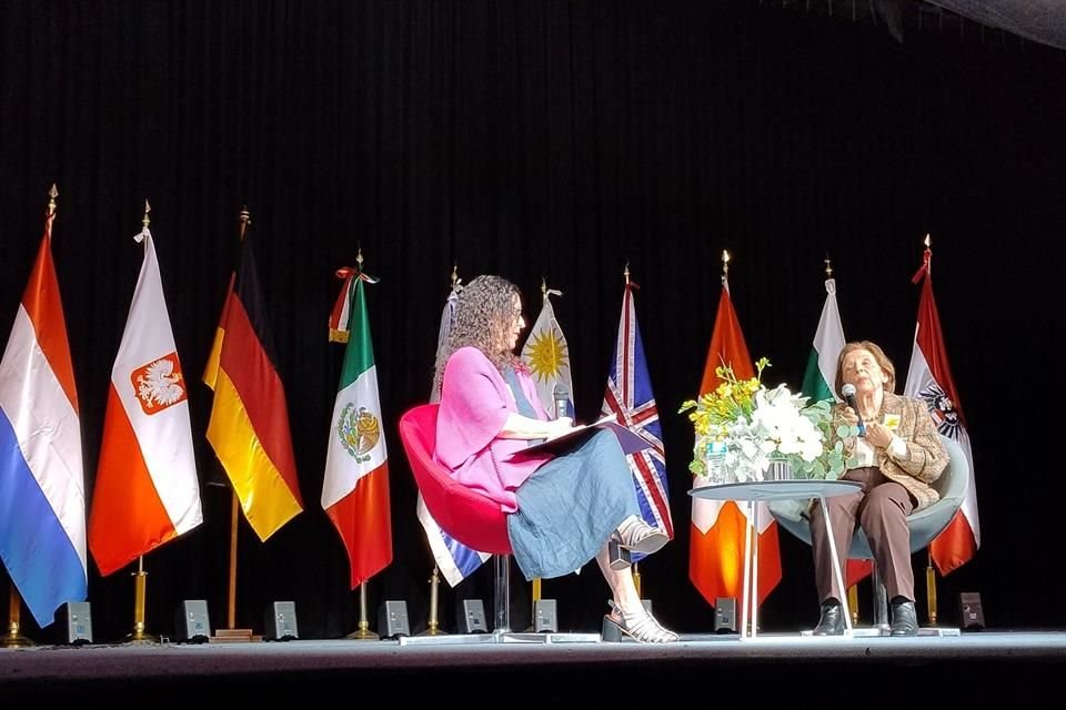 El viernes pasado, en un encuentro con estudiantes del Colegio Olamí ORT de la Ciudad de México, Alterwajn compartió su sueño de vivir en un mundo en paz.