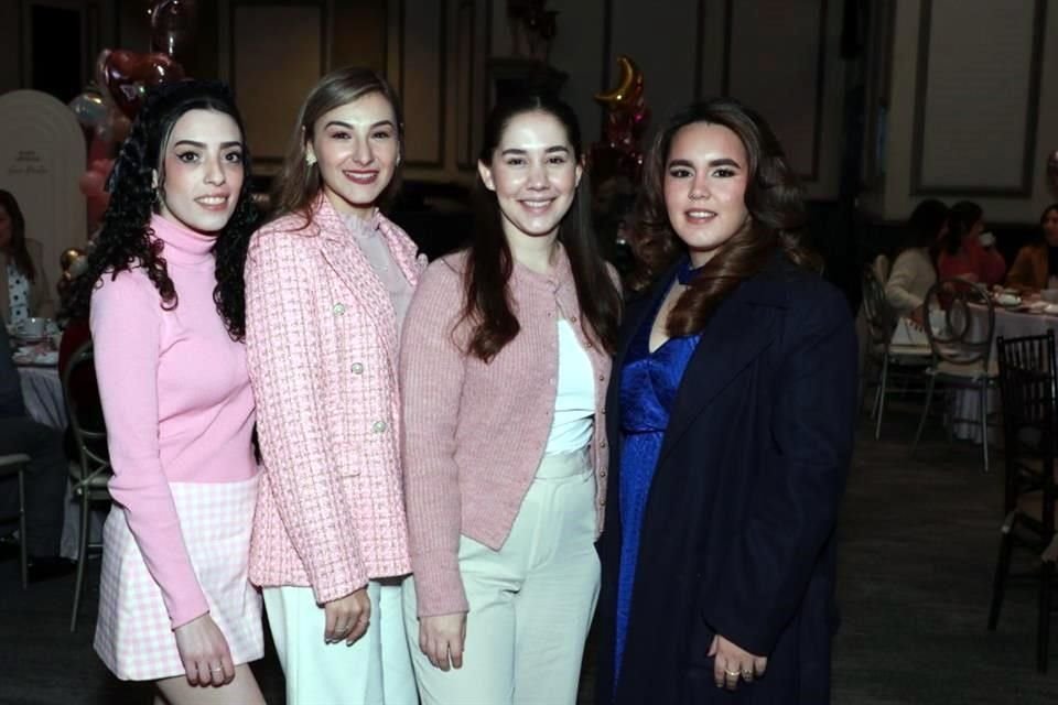 Andrea Martínez, Karla Flores, Liz Elizondo y Mariely Castillo