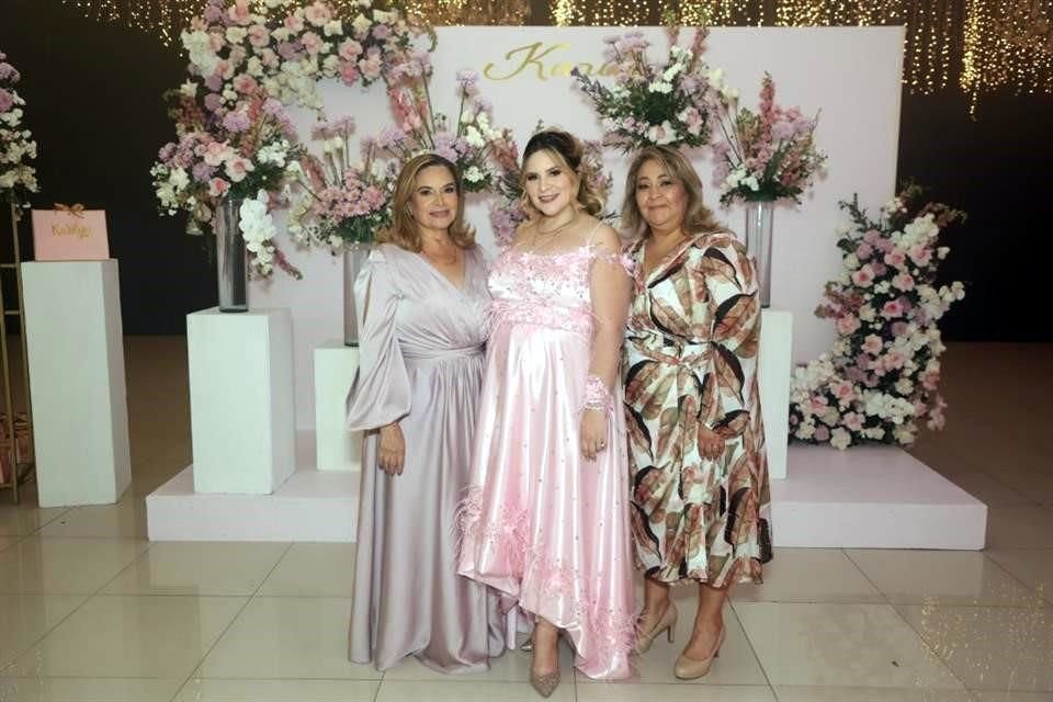 Edith González, Mareedy Elizondo y Sandra de León