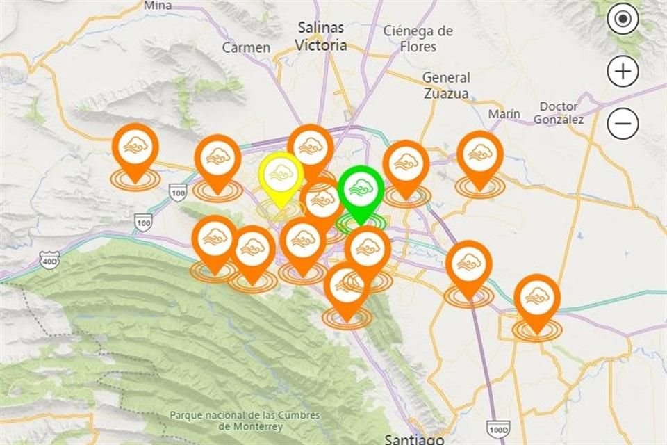 A las 11:00 horas, el Sistema Integral de Monitoreo Ambiental registraba dos estaciones con Muy Mala calidad de aire.