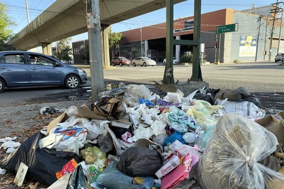 Entre la basura, que produce mal olor, hay desechos de comida, papel higiénico, ramas de árboles, pañales, entre otros desperdicios.