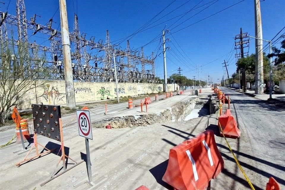 La obra consiste en la introducción de cableado subterráneo de una subestación de CFE.