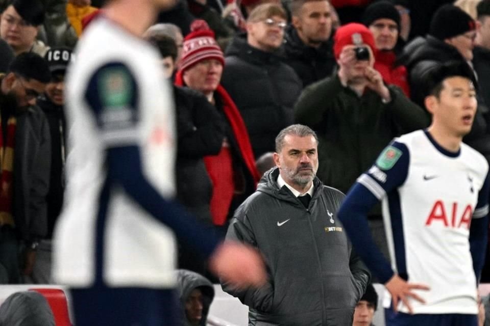 Ange Postecoglou nada pudo hacer para que su equipo reaccionara.