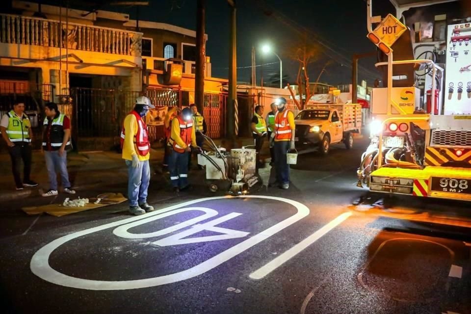 La Secretaría de Desarrollo Urbano Sostenible (Seduso) inició con trabajos para la delimitación de carriles.