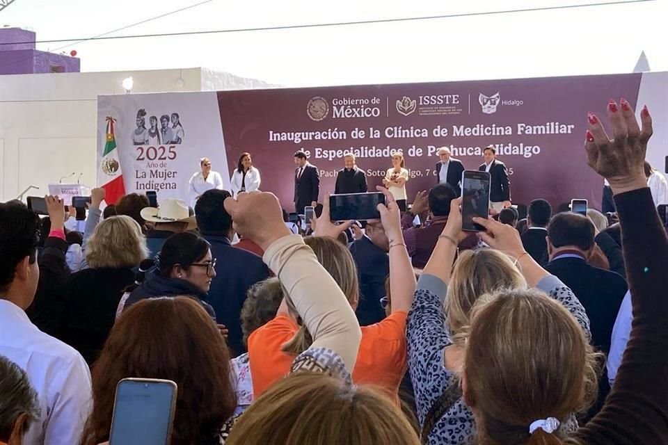 La Mandataria inauguró una clínica de medicina familiar en Pachuca.