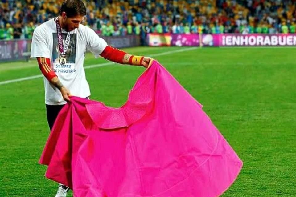 Sergio Ramos en el día que la Selección de España se coronó campeón ante Italia, en la Final de la Eurocopa 2012.