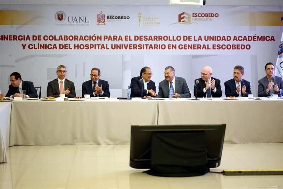 El Municipio de Escobedo y la UANL presentan proyecto para construir la  Unidad Académica y una Clínica de Salud administrada por el HU.