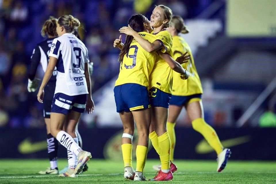 Las Rayadas cayeron este lunes en su visita al América Femenil.