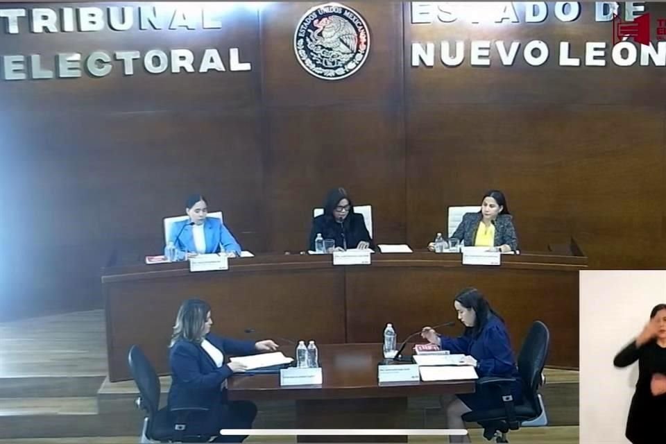 El Tribunal Estatal Electoral ordenó dar vista a la mesa directiva del Congreso del Estado de Nuevo León para que determinara una sanción.