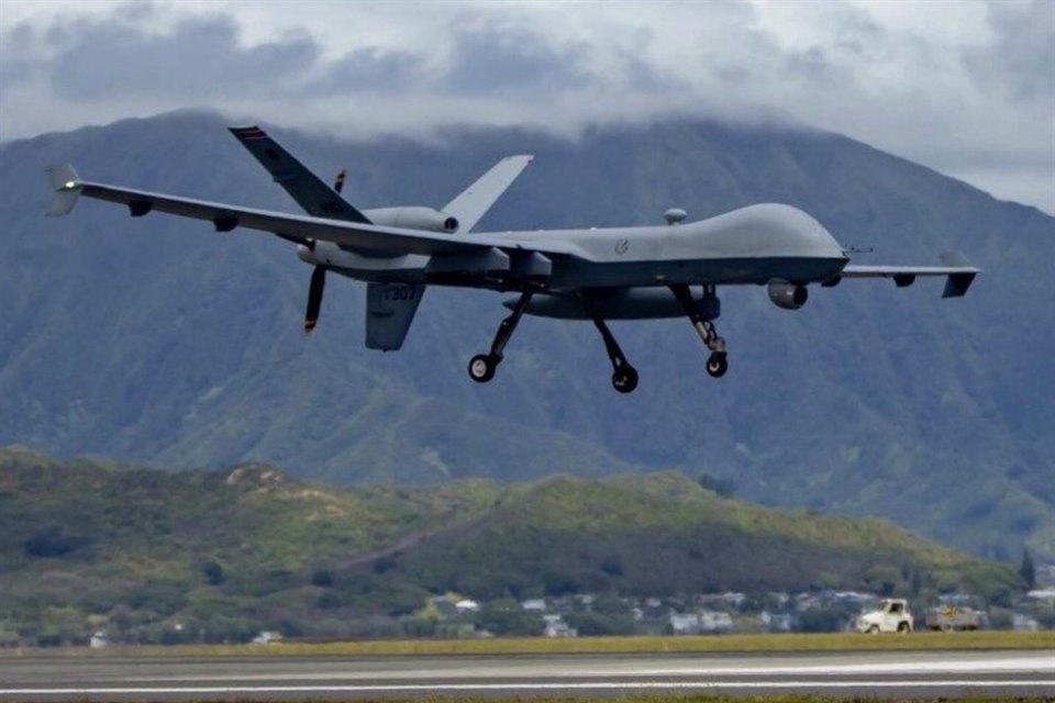 La CIA lanzó sobre México vuelos del dron MQ-9 Reaper, usado en misiones antiterroristas, para monitorear a cárteles de la droga, según CNN.