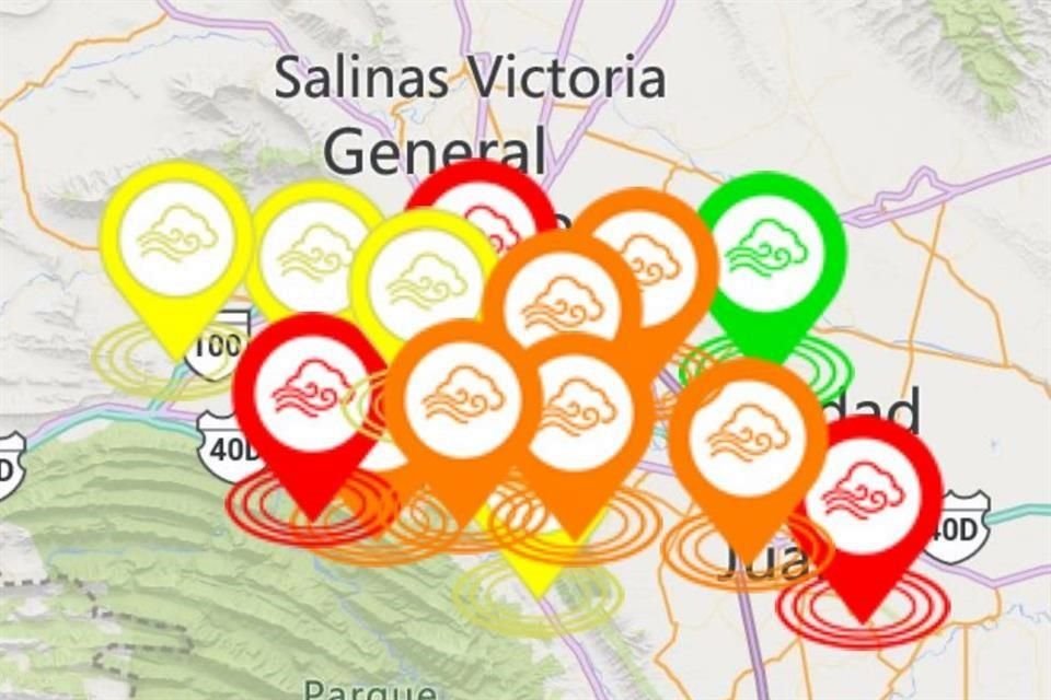 Las estaciones Cadereyta, Escobedo y Santa Catarina registran las concentraciones más altas en PM10.