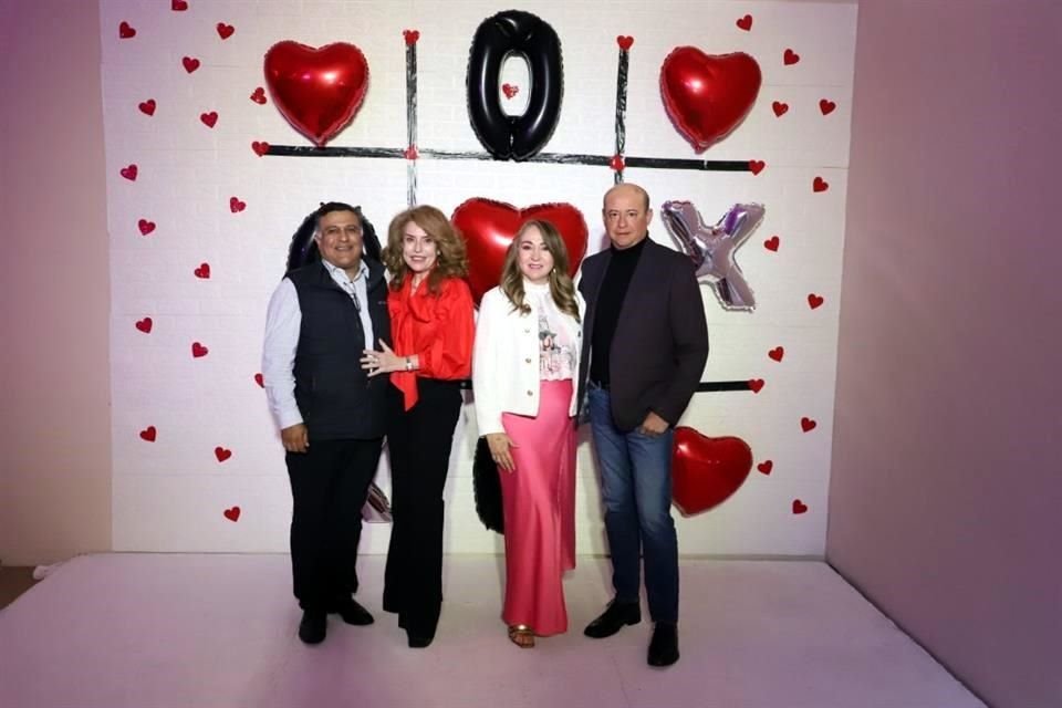 Ramiro Véliz, Coral Cantú, Paty Garza y Ramiro Garza