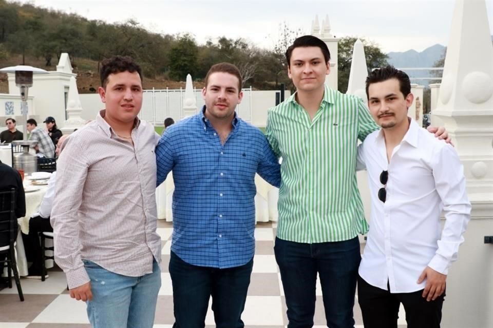 Ocatavio Cavazos, Jaime Garza, Patrico Lozano y Alec González