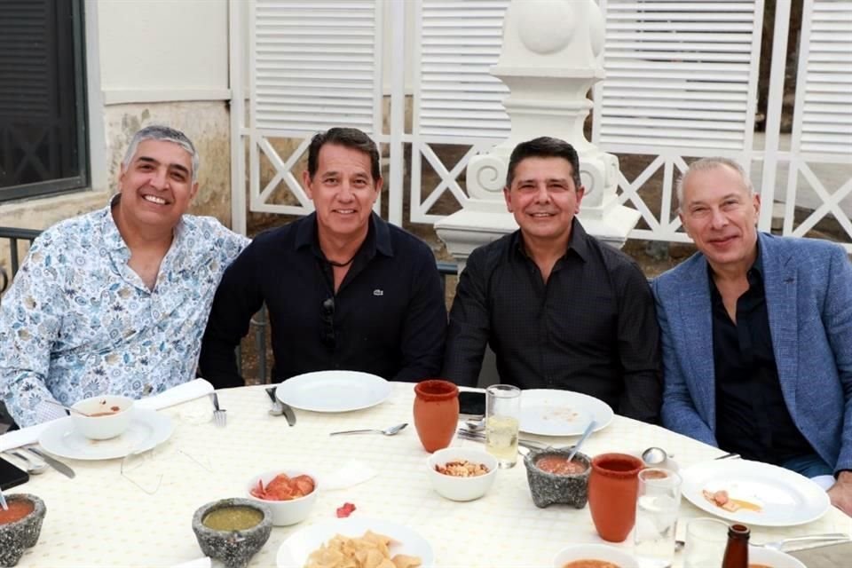 Luis Lozano, Óscar Sáinz Garza, Rafael Cabriales y Carlos Villarreal