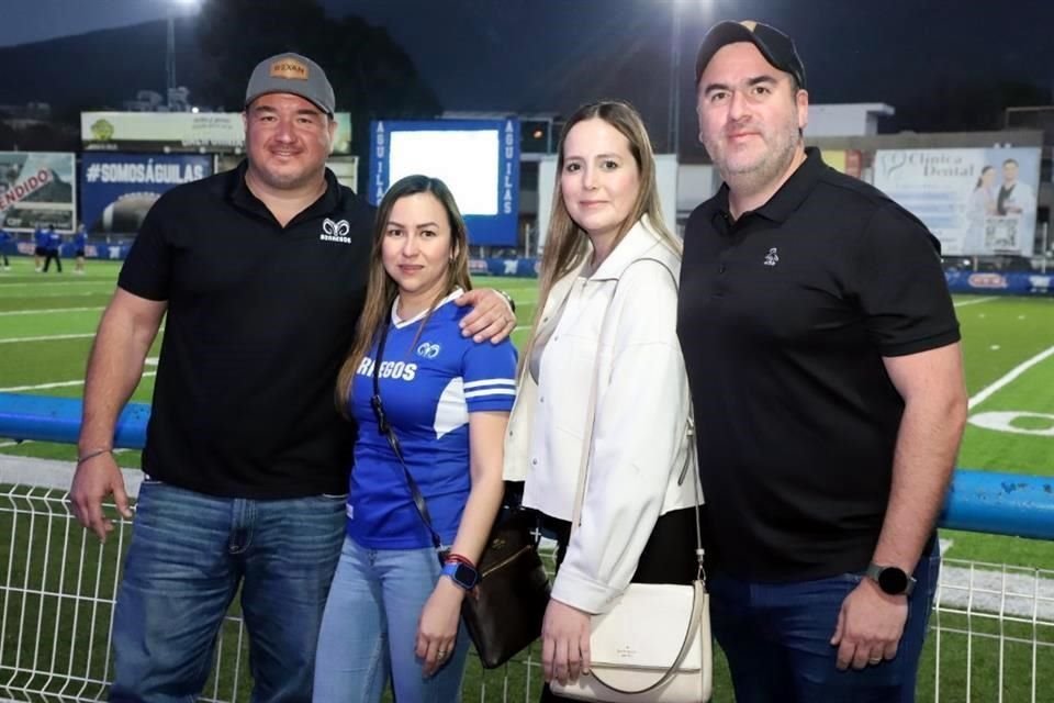 Oscar Cantú, Penélope Hinojosa, Cristina Llerenas y Adrián Palacios