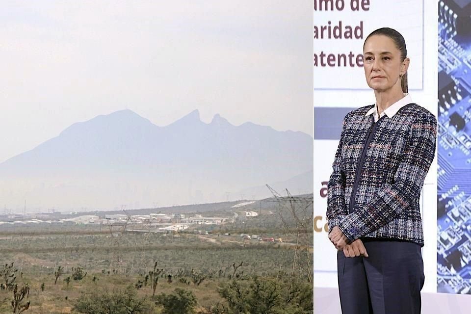 Ante visita de Claudia Sheinbaum a NL, el Comité Ecológico Integral colocará mantas para exigir atender problema de aire sucio en la Ciudad.