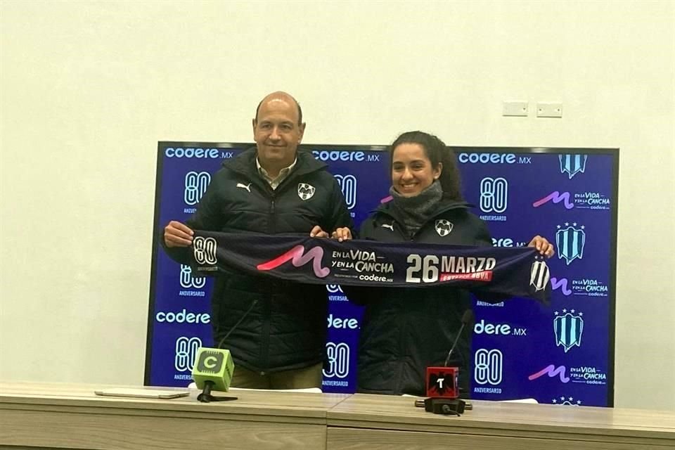 Pedro Esquivel y Eva Espejo anunciaron la tercera edición del evento 'M en la Vida y en la Cancha'.