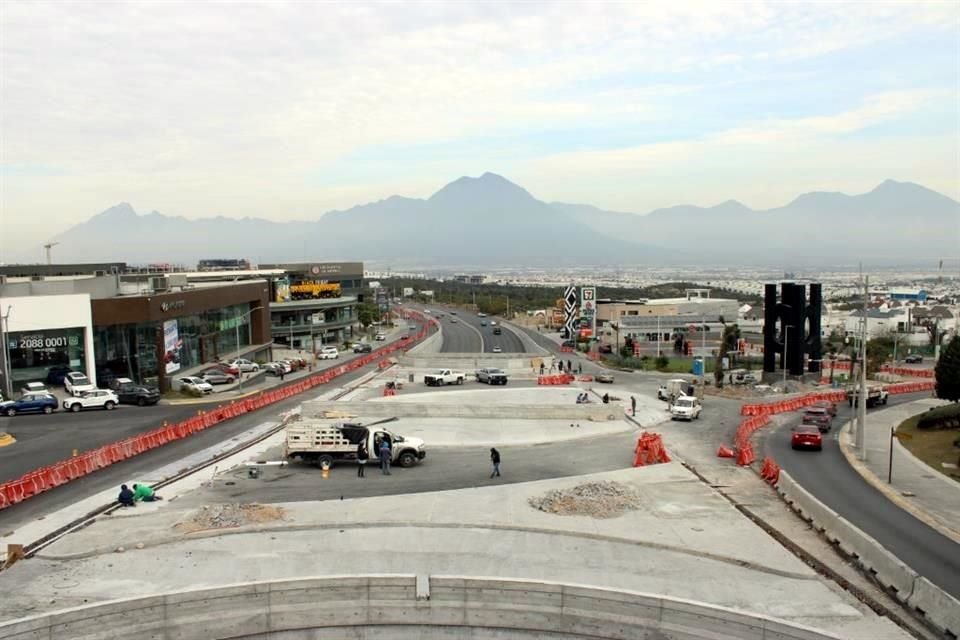 Al tener un 80 por ciento de avance en la obra, Autoridades de Monterrey esperan concluir los trabajos para este mes.