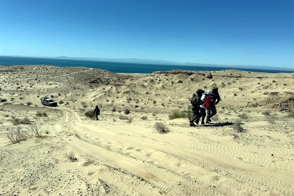 Familiares de desaparecidos hallaron restos humanos en el Golfo de Santa Clara, Sonora, tras un año sin poder ingresar por pugna criminal.