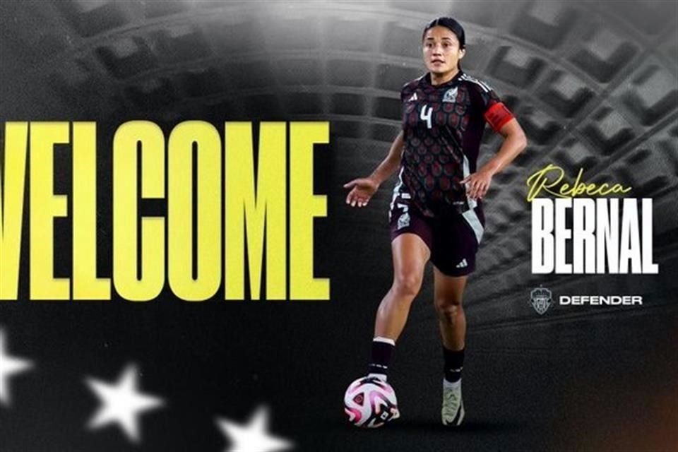 Rebeca Bernal jugará con el Washington Spirit de Estados Unidos.