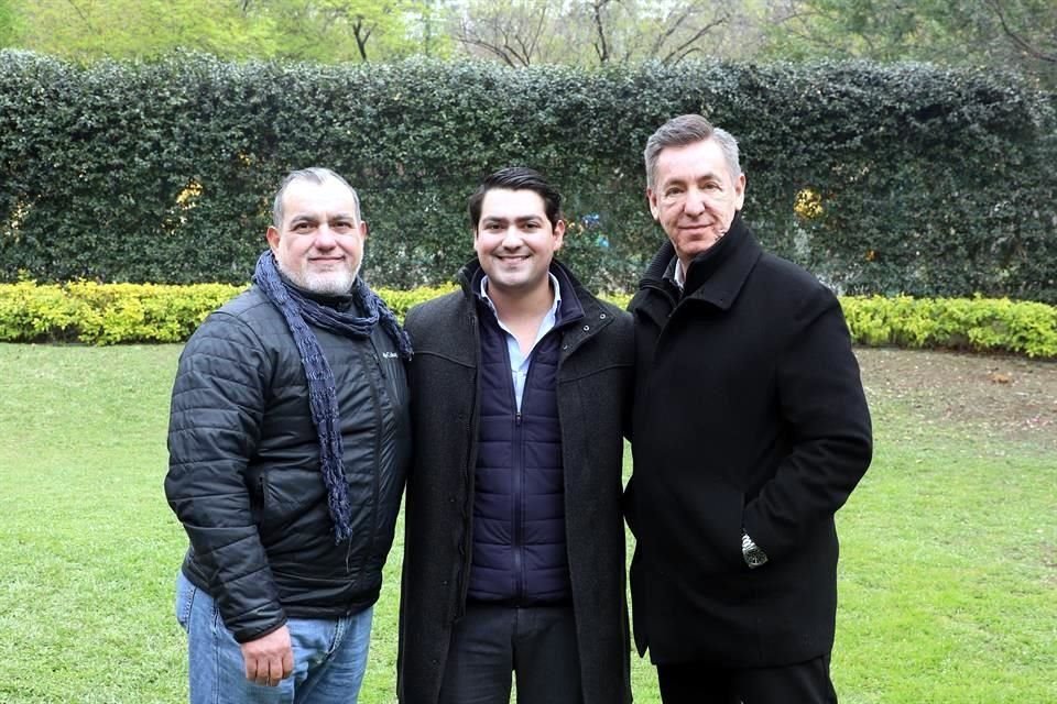 Gerardo Sosa Calderón, Diego Sosa y Adolfo Prieto Sánchez