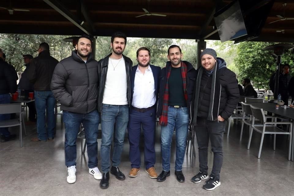 Jorge Espinal, Mauricio González, Javier Garza, Gerardo Sosa y Rodrigo Martínez