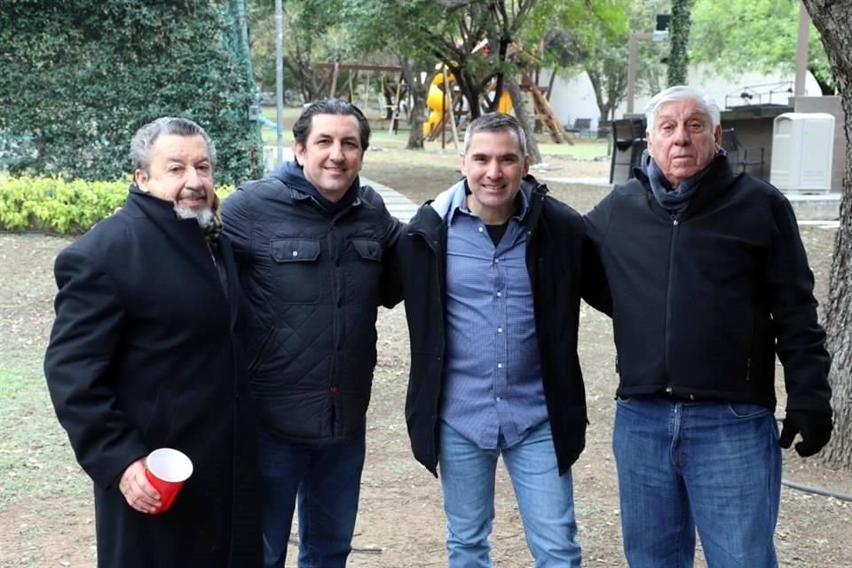 Jorge Calderón, Jorge Calderón, Gustavo González y Manuel Garza