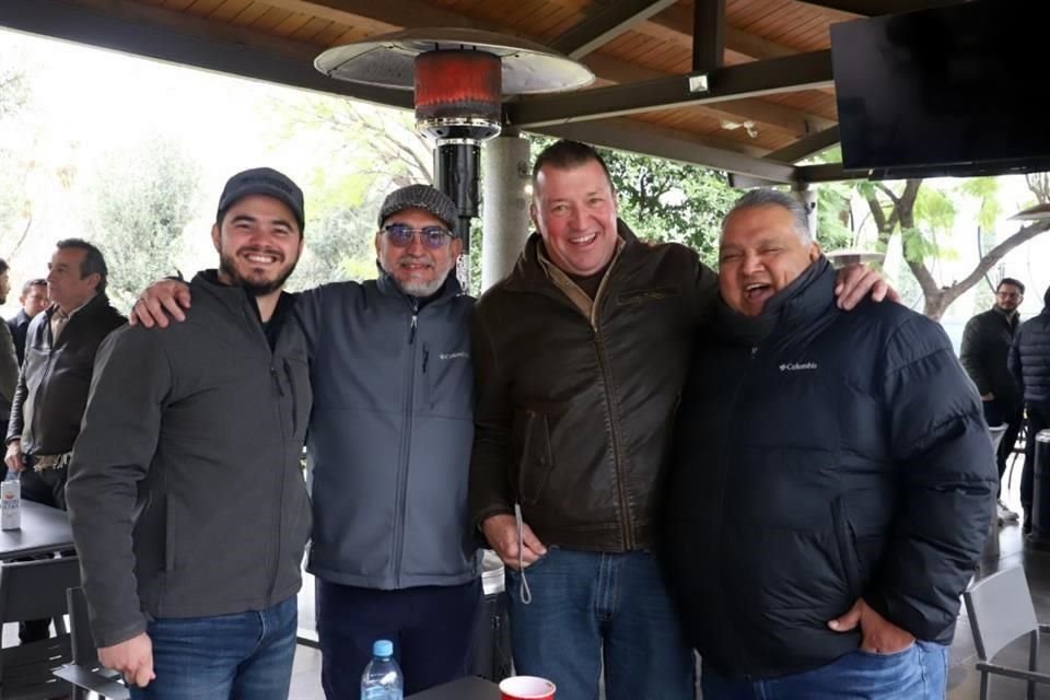 Natan Ortiz, Raúl Villarreal, Manuel Brull y Eleazar González