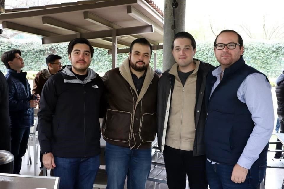 Ángel Garza, Luis Andrade, Luis Flores y Andrés González