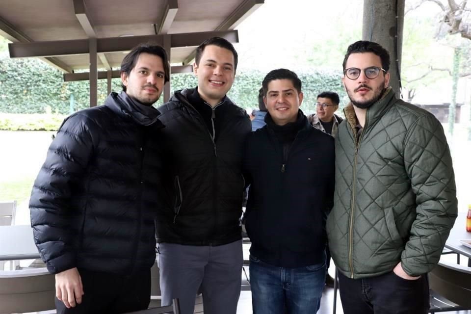 Valente Cañamar, Ángel Galindo, Rodrigo González y Mauricio Montemayor