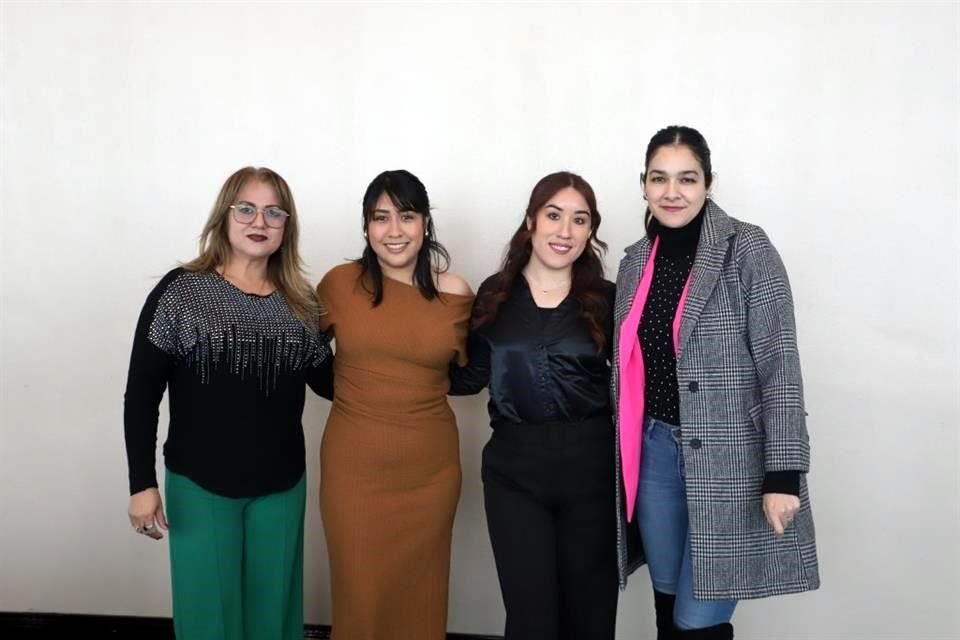 Idalia Gómez, Jacky Rodríguez, Linda Rivas y Mayte Alcalá