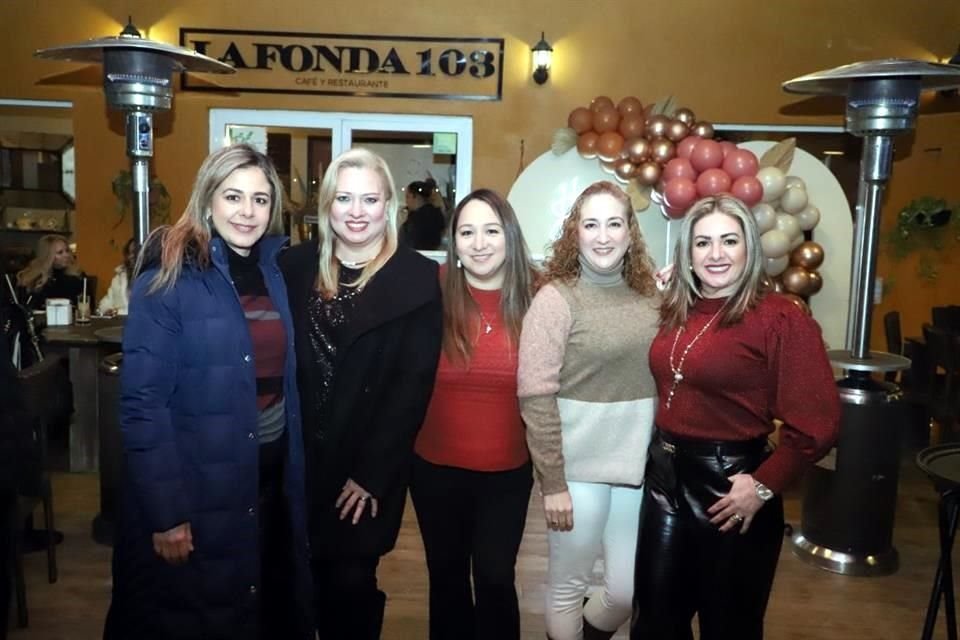 Marlene Correa, René Rodríguez, Laura González, Ana Cris Lomelín e Iris Hernández