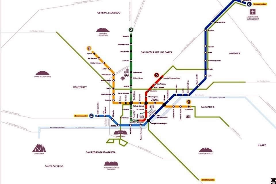 Metrorrey difundió el mapa en redes sociales y pidió a los usuarios comentar qué les parece.