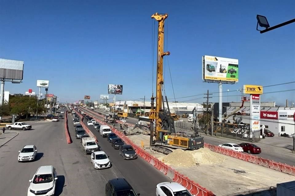 El contraflujo en la Av. Miguel Alemán, en territorio de San Nicolás, tendrá un kilómetro de largo.