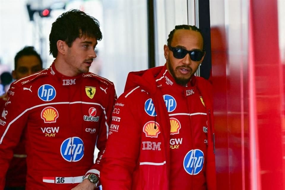 Los nuevos compañeros en Ferrari.