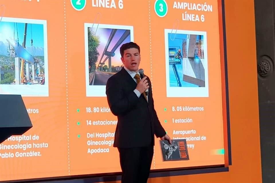 El Gobernador Samuel García participó hoy en la conferencia Nuevo León Informa.