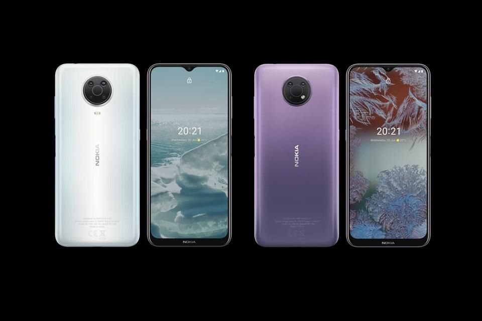 Nokia G20 y Nokia G10 formarán parte de la gama intermedia, con baterías más duraderas, para hasta tres días de autonomía.