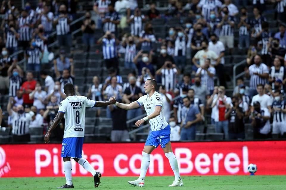 Funes Mori terminaría anotando un doblete y alcanzó los 123 goles con Rayados.