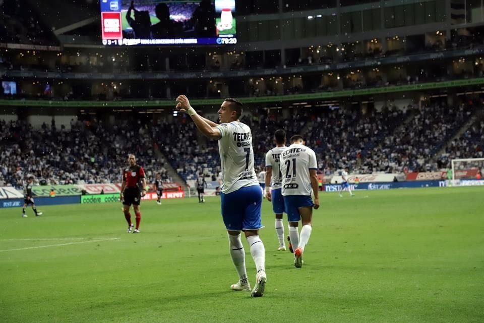 El 3-1 significó el segundo triunfo de Rayados en el torneo, en el que suman 8 unidades y siguen invictos.