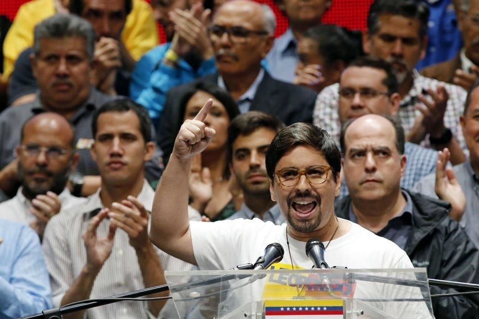 Freddy Guevara, de 35 años, es un aliado del líder opositor Juan Guaidó.