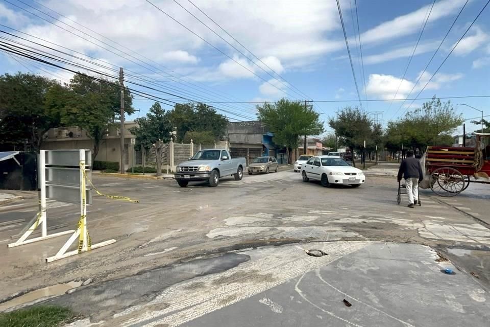 Los trabajos de Agua y Drenaje se realizan en la Colonia Colibrí, en Guadalupe.