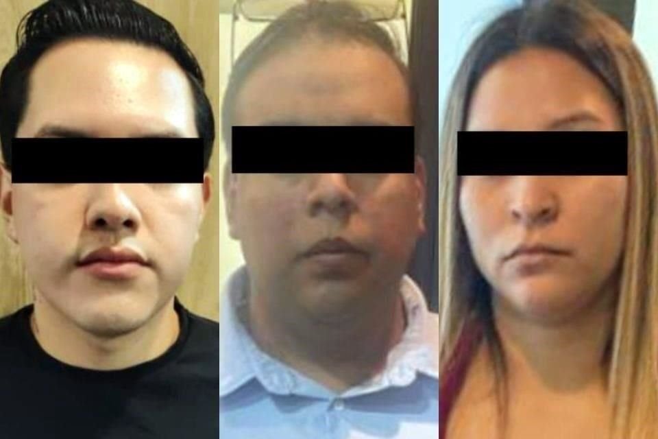Jesús, de 21 años; Eduardo, de 31, y Melina, de 32.