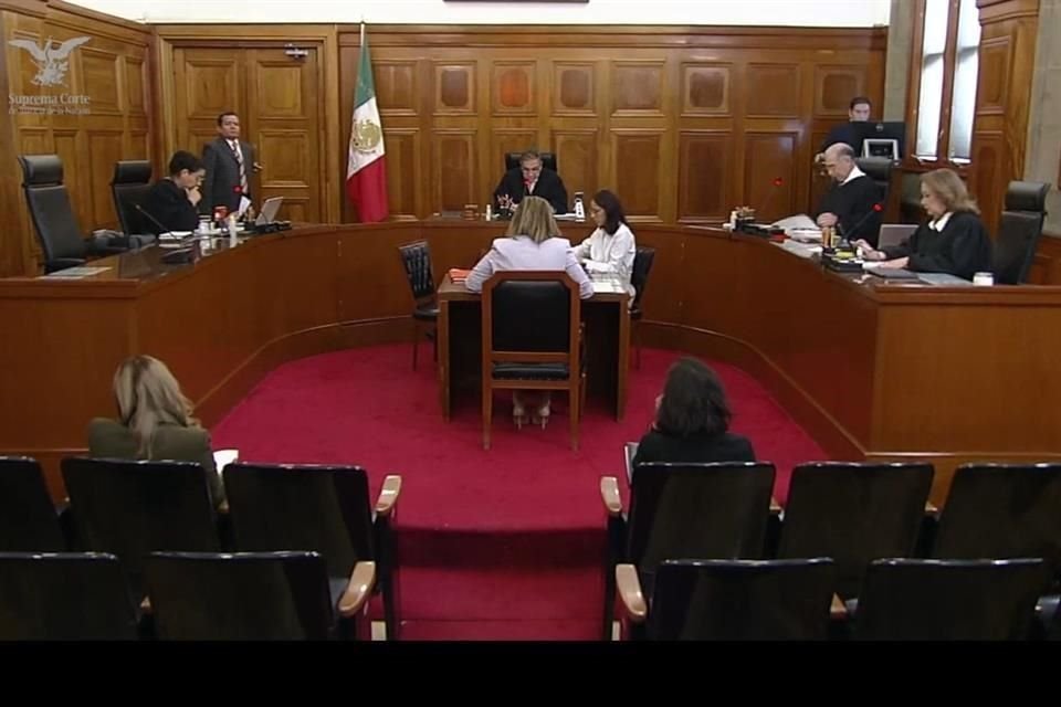 Aspecto de la sesión de este miércoles en la Segunda Sala de la Corte.