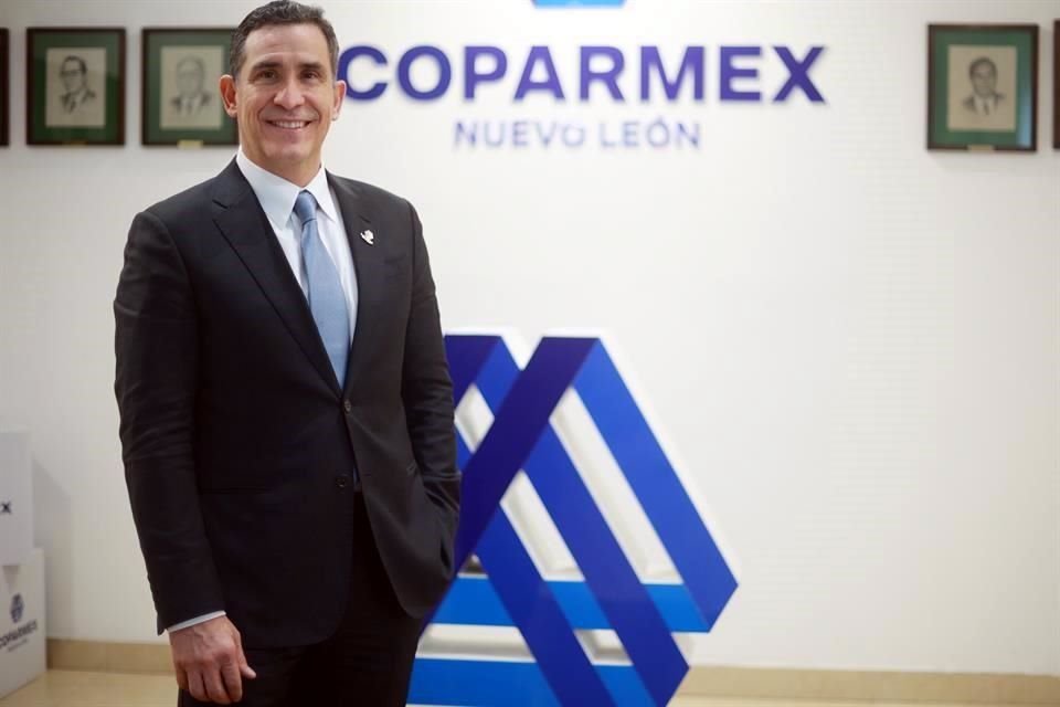 Roberto Cantú Alanís, candidato único que será votado hoy para la presidencia de la Coparmex Nuevo León.